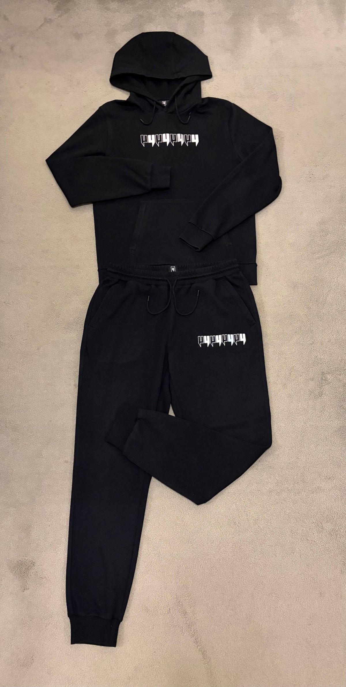 Yelir world black reflective tracksuit